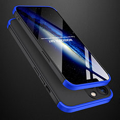 Apple iPhone 14 Pro用ハードケース プラスチック 質感もマット 前面と背面 360度 フルカバー M01 アップル ネイビー・ブラック