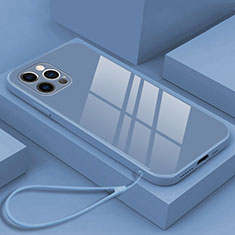 Apple iPhone 14 Pro用ハイブリットバンパーケース プラスチック 鏡面 カバー M09 アップル ネイビー