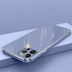 Apple iPhone 14 Pro用極薄ソフトケース シリコンケース 耐衝撃 全面保護 S04 アップル ネイビー