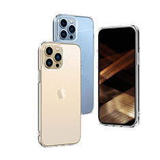 Apple iPhone 14 Pro用極薄ソフトケース シリコンケース 耐衝撃 全面保護 クリア透明 A03 アップル クリア