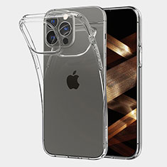 Apple iPhone 14 Pro用極薄ソフトケース シリコンケース 耐衝撃 全面保護 クリア透明 A06 アップル クリア