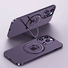 Apple iPhone 14 Pro用ハードケース プラスチック 質感もマット カバー Mag-Safe 磁気 Magnetic JB1 アップル パープル