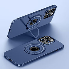 Apple iPhone 14 Pro用ハードケース プラスチック 質感もマット カバー Mag-Safe 磁気 Magnetic JB1 アップル ネイビー