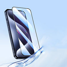 Apple iPhone 14 Pro用強化ガラス フル液晶保護フィルム U03 アップル ブラック
