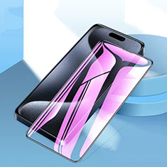 Apple iPhone 14 Pro用強化ガラス フル液晶保護フィルム アンチグレア ブルーライト U02 アップル ブラック