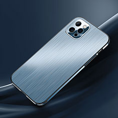 Apple iPhone 14 Pro Max用ケース 高級感 手触り良い アルミメタル 製の金属製 カバー M02 アップル ネイビー