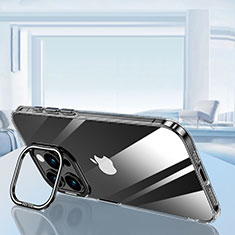 Apple iPhone 14 Pro Max用極薄ソフトケース シリコンケース 耐衝撃 全面保護 クリア透明 LD6 アップル ブラック
