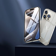 Apple iPhone 14 Pro Max用強化ガラス フル液晶保護フィルム U08 アップル ブラック