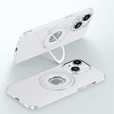 Apple iPhone 15用ハードケース プラスチック 質感もマット カバー Mag-Safe 磁気 Magnetic JB1 アップル ホワイト