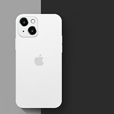 Apple iPhone 15用ハイブリットバンパーケース クリア透明 プラスチック カバー WT1 アップル ホワイト