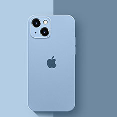 Apple iPhone 15用ハイブリットバンパーケース クリア透明 プラスチック カバー WT1 アップル ネイビー