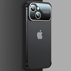 Apple iPhone 15用ハードカバー クリスタル クリア透明 QC4 アップル ブラック
