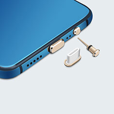Apple iPhone 15用アンチ ダスト プラグ キャップ ストッパー USB-C Android Type-Cユニバーサル H05 アップル ゴールド