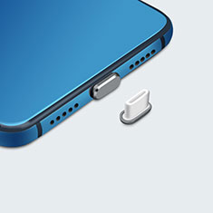Apple iPhone 15用アンチ ダスト プラグ キャップ ストッパー USB-C Android Type-Cユニバーサル H07 アップル ダークグレー