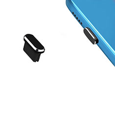 Apple iPhone 15用アンチ ダスト プラグ キャップ ストッパー USB-C Android Type-Cユニバーサル H13 アップル ブラック