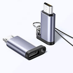 Apple iPhone 15 Plus用Type-C USB-C to Mocro USB-B アクティブ変換ケーブルアダプタ H02 アップル ダークグレー