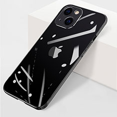 Apple iPhone 15 Plus用ハードカバー クリスタル クリア透明 WT1 アップル ブラック
