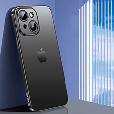 Apple iPhone 15 Plus用極薄ソフトケース シリコンケース 耐衝撃 全面保護 クリア透明 LD1 アップル ブラック