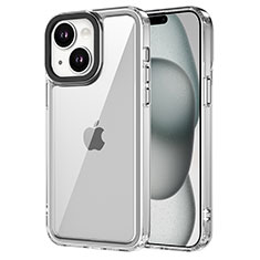 Apple iPhone 15 Plus用ハイブリットバンパーケース クリア透明 プラスチック カバー AC2 アップル クリア