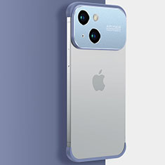 Apple iPhone 15 Plus用ハードカバー クリスタル クリア透明 QC3 アップル ネイビー