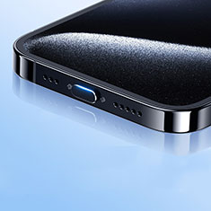 Apple iPhone 15 Plus用アンチ ダスト プラグ キャップ ストッパー USB-C Android Type-Cユニバーサル H01 アップル ブラック