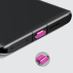 Apple iPhone 15 Plus用アンチ ダスト プラグ キャップ ストッパー USB-C Android Type-Cユニバーサル H08 アップル ローズレッド