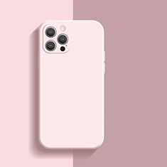 Apple iPhone 15 Pro用360度 フルカバー極薄ソフトケース シリコンケース 耐衝撃 全面保護 バンパー S01 アップル ピンク