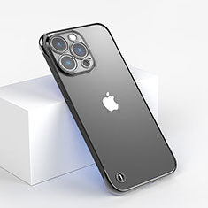 Apple iPhone 15 Pro用ハードカバー クリスタル クリア透明 WT1 アップル ブラック