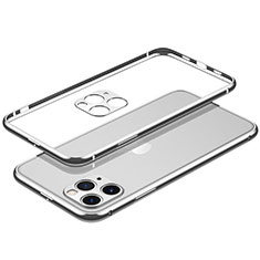 Apple iPhone 15 Pro用ケース 高級感 手触り良い アルミメタル 製の金属製 バンパー カバー JL2 アップル シルバー
