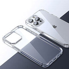 Apple iPhone 15 Pro用ハイブリットバンパーケース クリア透明 プラスチック カバー QC2 アップル クリア