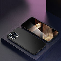 Apple iPhone 15 Pro用ハードケース プラスチック 質感もマット カバー TB3 アップル ブラック