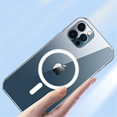 Apple iPhone 15 Pro用極薄ソフトケース シリコンケース 耐衝撃 全面保護 クリア透明 カバー Mag-Safe 磁気 Magnetic XD3 アップル クリア