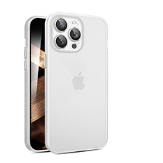 Apple iPhone 15 Pro用極薄ケース クリア透明 プラスチック 質感もマットQC アップル クリア