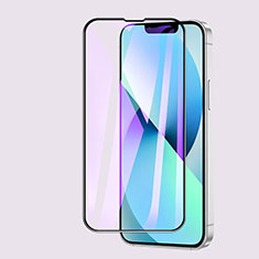 Apple iPhone 15 Pro用強化ガラス フル液晶保護フィルム アンチグレア ブルーライト F02 アップル ブラック