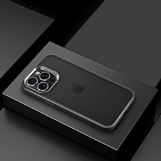 Apple iPhone 15 Pro Max用極薄ソフトケース シリコンケース 耐衝撃 全面保護 クリア透明 LD8 アップル ブラック