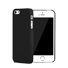 Apple iPhone 5用ハードケース プラスチック 質感もマット アップル ブラック