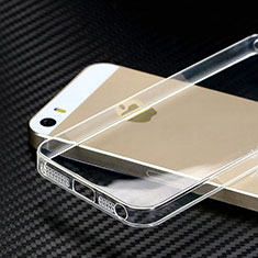 Apple iPhone 5用極薄ソフトケース シリコンケース 耐衝撃 全面保護 クリア透明 カバー HT01 アップル クリア