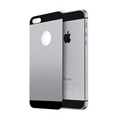 Apple iPhone 5用強化ガラス 背面保護フィルム アップル グレー
