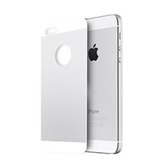 Apple iPhone 5用強化ガラス 背面保護フィルム アップル シルバー