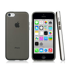 Apple iPhone 5C用ハイブリットバンパーケース クリア透明 プラスチック アップル グレー
