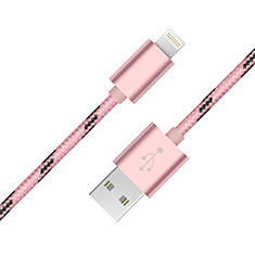 Apple iPhone 5S用USBケーブル 充電ケーブル L10 アップル ピンク