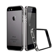 Apple iPhone 5S用ケース 高級感 手触り良い アルミメタル 製の金属製 バンパー アップル グレー