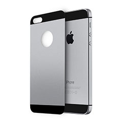 Apple iPhone 5S用強化ガラス 背面保護フィルム アップル グレー