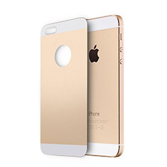 Apple iPhone 5S用強化ガラス 背面保護フィルム アップル ゴールド