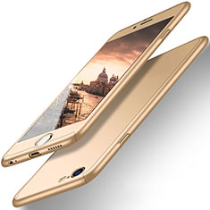 Apple iPhone 6用ハードケース プラスチック 質感もマット 前面と背面 360度 フルカバー アップル ゴールド