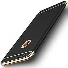 Apple iPhone 6用ケース 高級感 手触り良い メタル兼プラスチック バンパー アップル ブラック