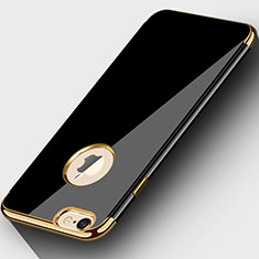 Apple iPhone 6用ケース 高級感 手触り良い メタル兼プラスチック バンパー M01 アップル ブラック