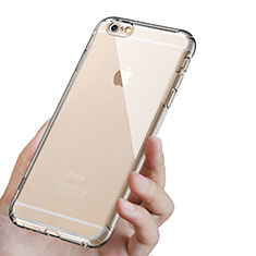 Apple iPhone 6用極薄ソフトケース シリコンケース 耐衝撃 全面保護 クリア透明 T15 アップル クリア