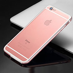 Apple iPhone 6用ケース 高級感 手触り良い アルミメタル 製の金属製 バンパー カバー アップル ローズゴールド