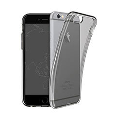 Apple iPhone 6用極薄ソフトケース シリコンケース 耐衝撃 全面保護 クリア透明 アップル ダークグレー